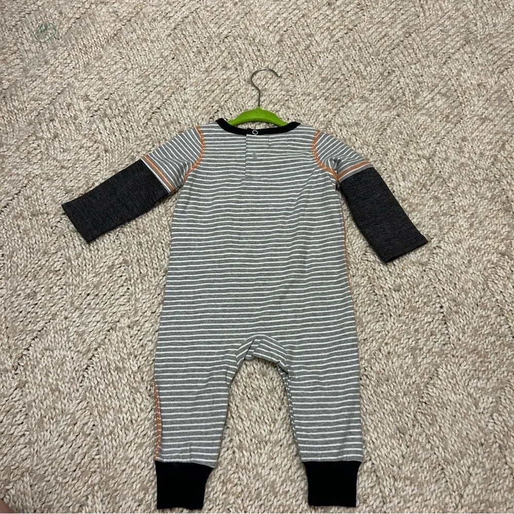 NWT Mud Pie Halloween Striped Kids One Piece 3/6mo